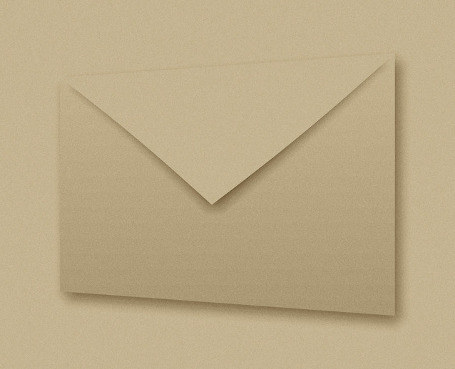 papírová poštovní obálka
